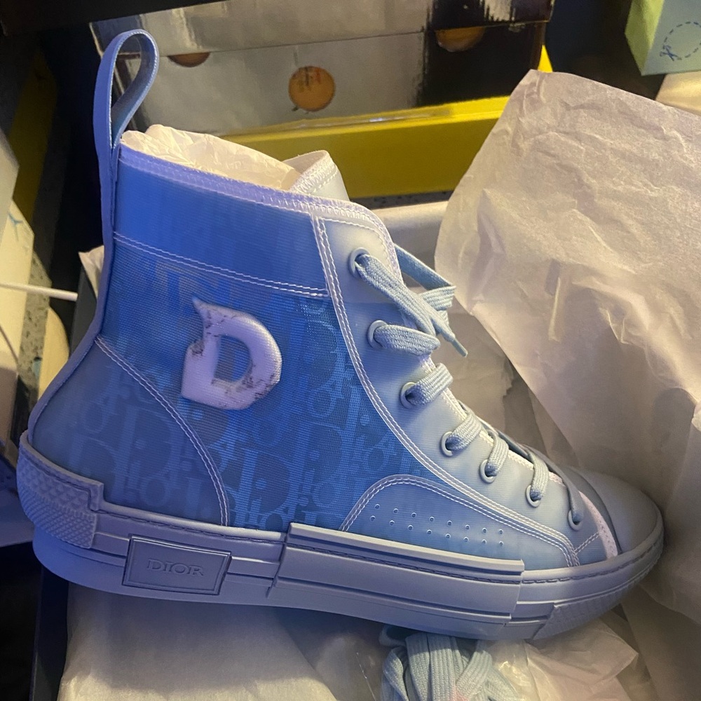 Baby Blue Christian Dior Men Sneakers size 44 (10.5 in U.S)